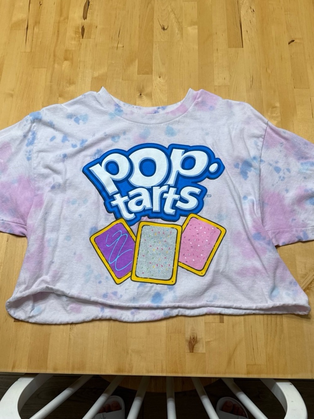 Pop-Tarts Tie-Dye Crop Top - Pink & Blue